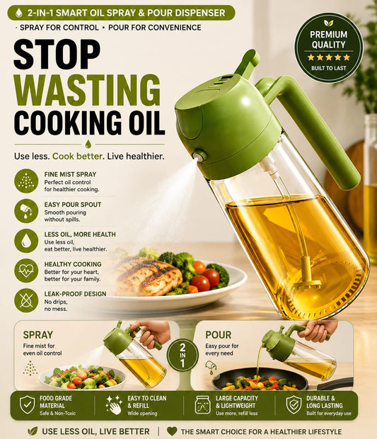 HappyGhar Oil Sprayer & Dispenser
